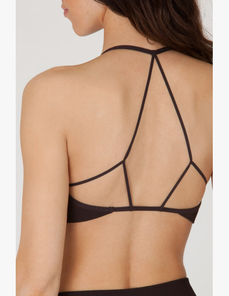 GoldBee BePadded Black Coffee Bra