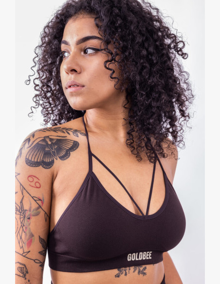 GoldBee BePadded Black Coffee Bra