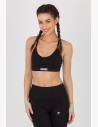 We offer you a seamless bra with white GoldBee lettering on the front of the bra.