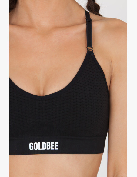 GoldBee BeSport Black Bra