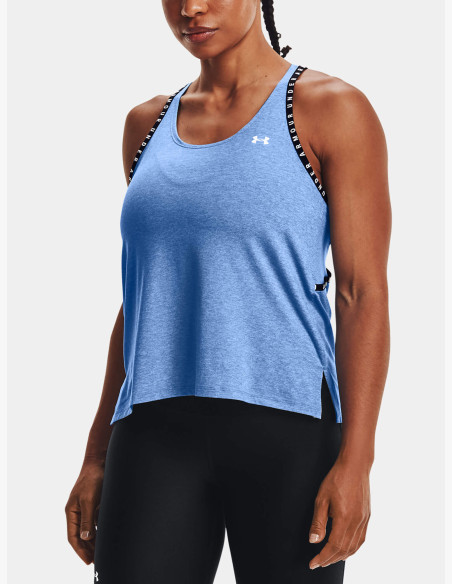 Under Armour Knockout Mesh Back Blue Tank Top