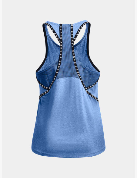 Under Armour Knockout Mesh Back Blue Tank Top