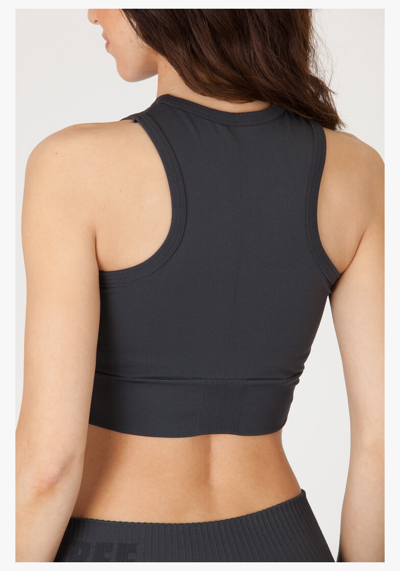 GoldBee BeTop Logo Black Sand Tank Top