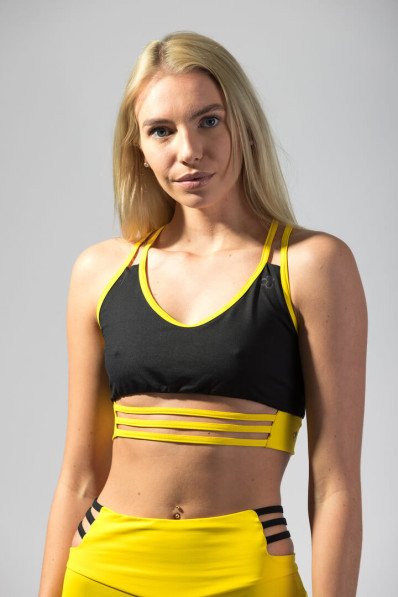 Top GoldBee Anastasiia BI Black and Yellow