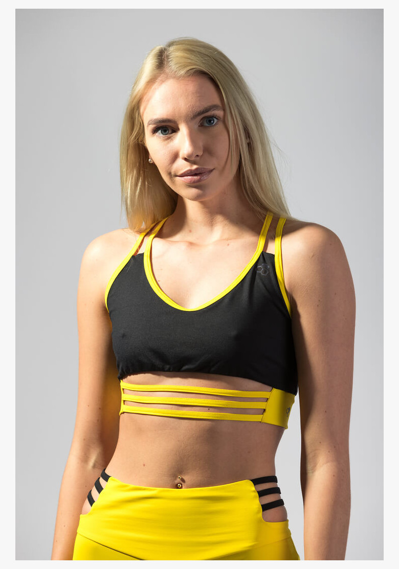 Top GoldBee Anastasiia BI Black and Yellow