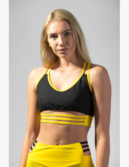 Top GoldBee Anastasiia BI Black and Yellow
