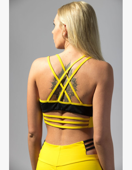 Top GoldBee Anastasiia BI Black and Yellow