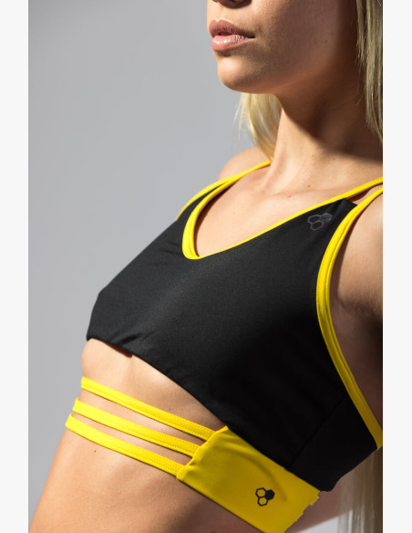 Top GoldBee Anastasiia BI Black and Yellow