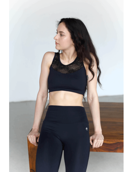 Top GoldBee Anastasiia Lace Black
