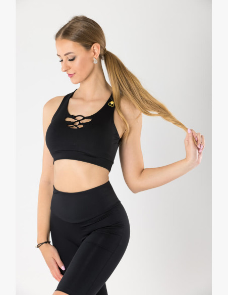 Top GoldBee Anastasiia String Black