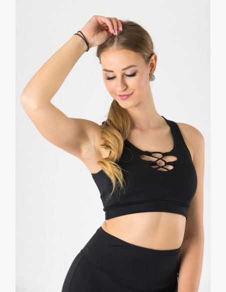 Top GoldBee Anastasiia String Black