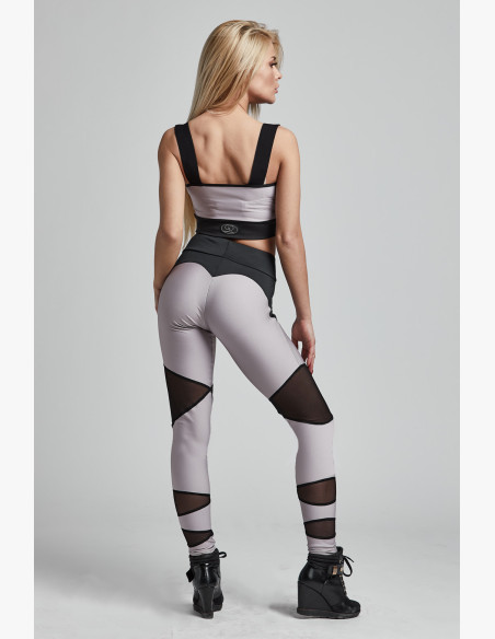 TOP PRETTY GREY BEIGE - Gym Provocateur