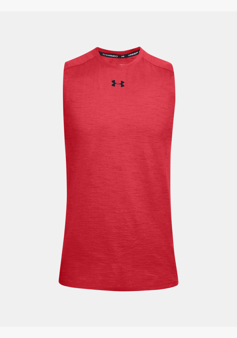 Tielko Under Armour UA Charged Cotton Tank Versa Red