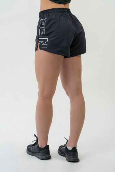 NEBBIA FIT Activewear shorts with hidden pocket black