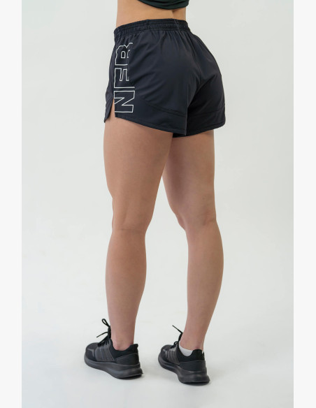 NEBBIA FIT Activewear shorts with hidden pocket black