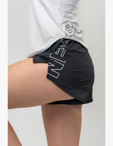 NEBBIA FIT Activewear shorts with hidden pocket black