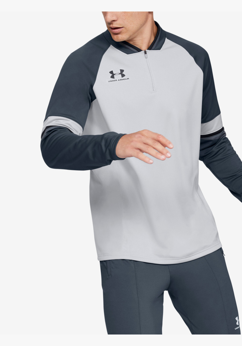 Tričko Under Armour Challenger III Midlayer Halo Gray