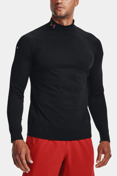 T-shirt Under Armour ColdGear Rush Mock Black