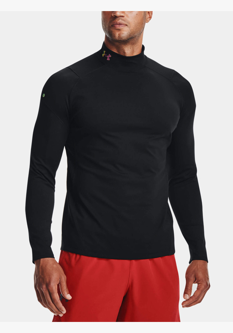 Tričko Under Armour ColdGear Rush Mock Black