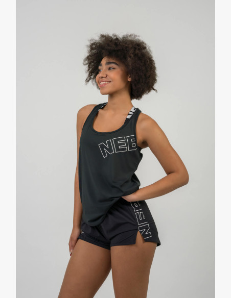 NEBBIA FIT Activewear shorts with hidden pocket black