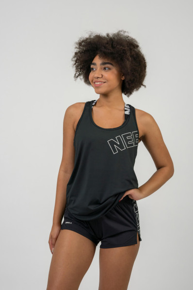 NEBBIA FIT Activewear tank top "Racer back" black