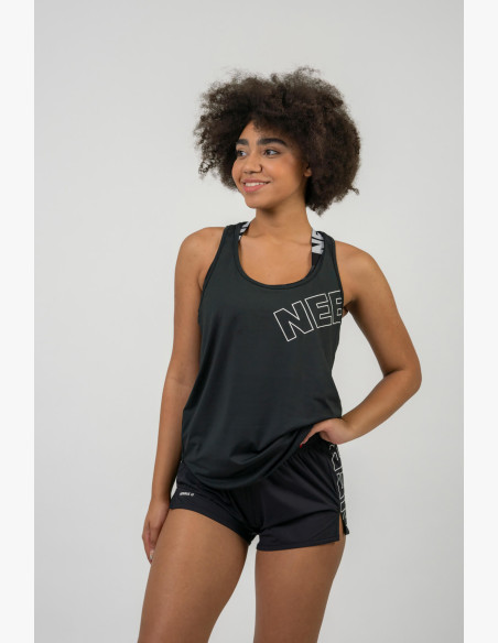 NEBBIA FIT Activewear tank top "Racer back" black