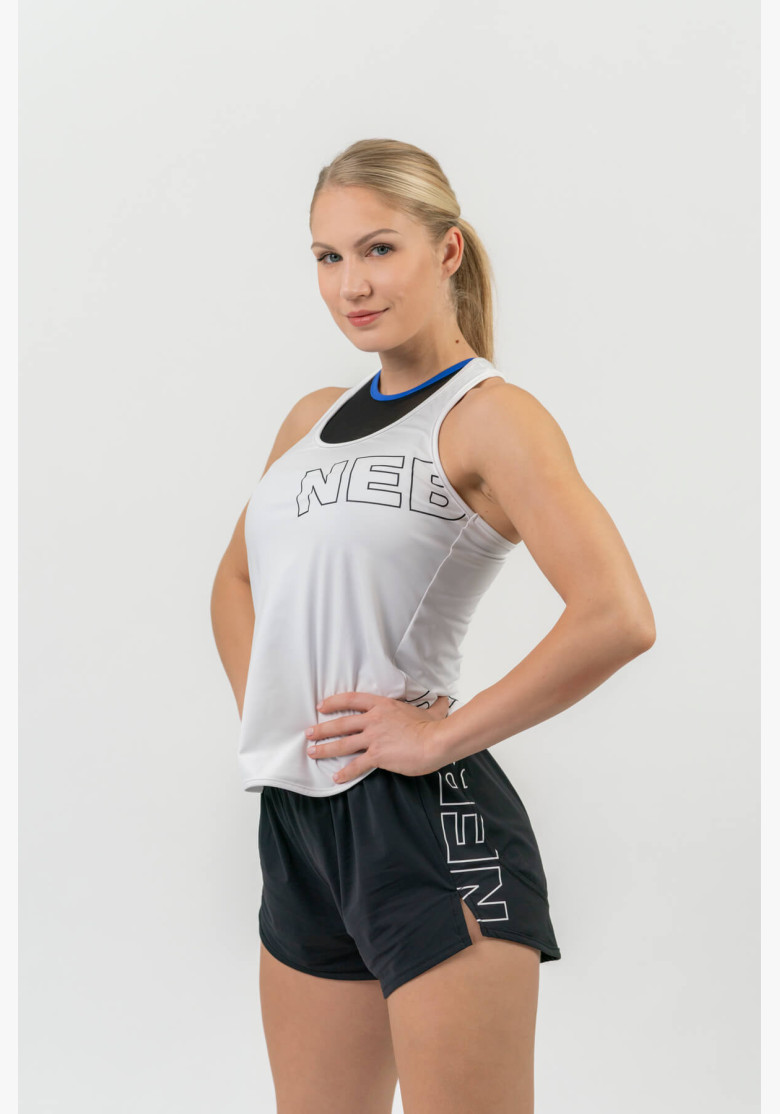 NEBBIA FIT Activewear tielko “Racer back” biela