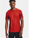 Pánske tričko Under Armour Rush 2.0 Emboss SS-ORG s krátkym rukávom z materiálu, ktorý rýchlo schne a udržuje vás v pocite sucha.