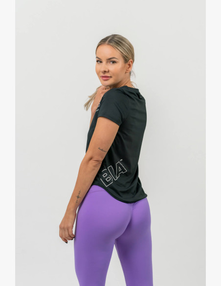 NEBBIA FIT Activewear functional short sleeve T-shirt black