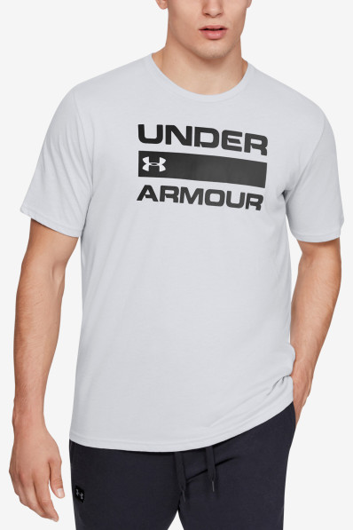 Under Armour Team Issue Wordmark SS Halo Gray T-Shirt