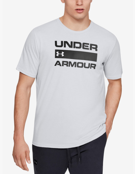 Under Armour Team Issue Wordmark SS Halo Gray T-Shirt