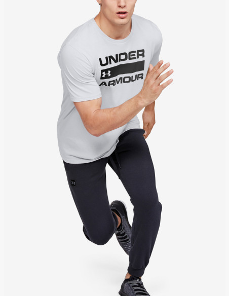 Under Armour Team Issue Wordmark SS Halo Gray T-Shirt