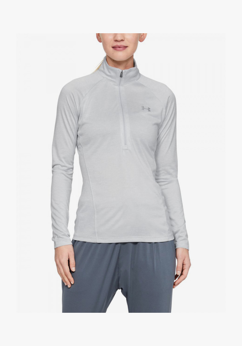 Tričko Under Armour Tech 1/2 Zip Twist Halo Gray