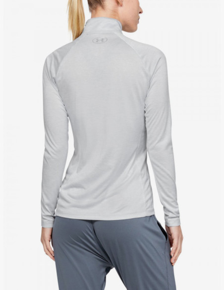 T-shirt Under Armour Tech 1/2 Zip Twist Halo Gray