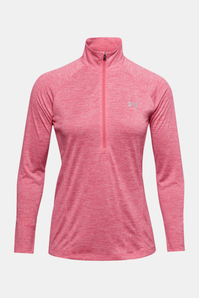 Tričko Under Armour Tech 1/2 Zip Twist Pink