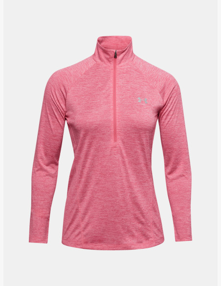T-shirt Under Armour Tech 1/2 Zip Twist Pink