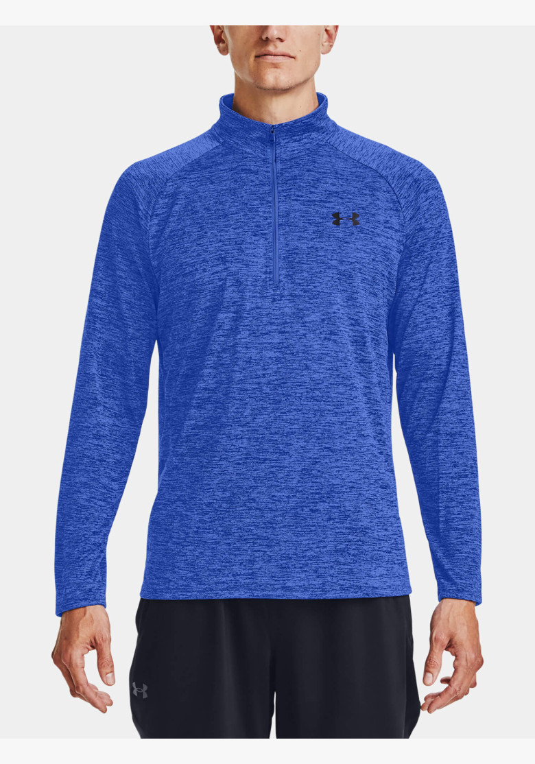 Tričko Under Armour Tech 2.0 1/2 Zip Emotion Blue