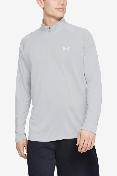 Tričko Under Armour Tech 2.0 1/2 Zip Halo Gray