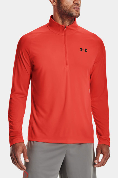 Tričko Under Armour Tech 2.0 1/2 Zip Phoenix Fire