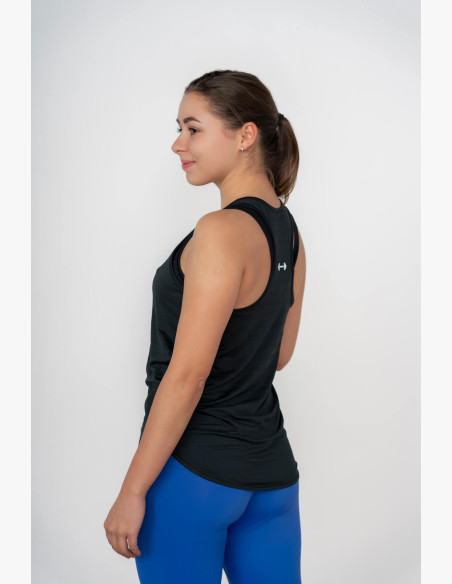 NEBBIA FIT Activewear Tank top "Airy" with reflective logo black