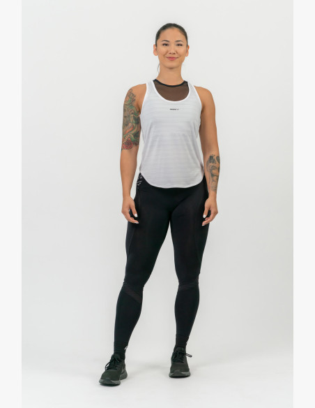 NEBBIA FIT Activewear Tank top "Airy" with reflective logo white