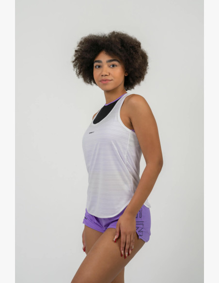 NEBBIA FIT Activewear Tank top "Airy" with reflective logo white