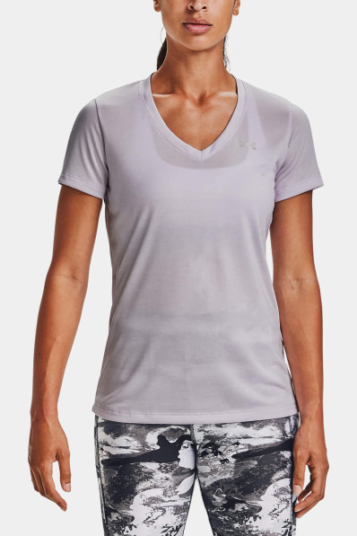 Tričko Under Armour Tech SSV Twist Crystal Lilac