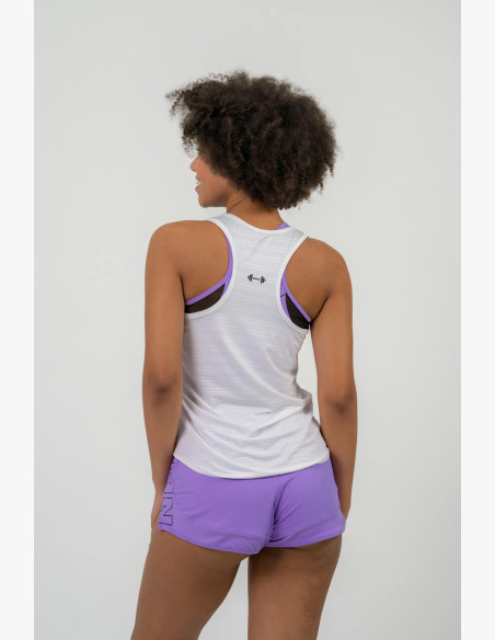 NEBBIA FIT Activewear Tank top "Airy" with reflective logo white