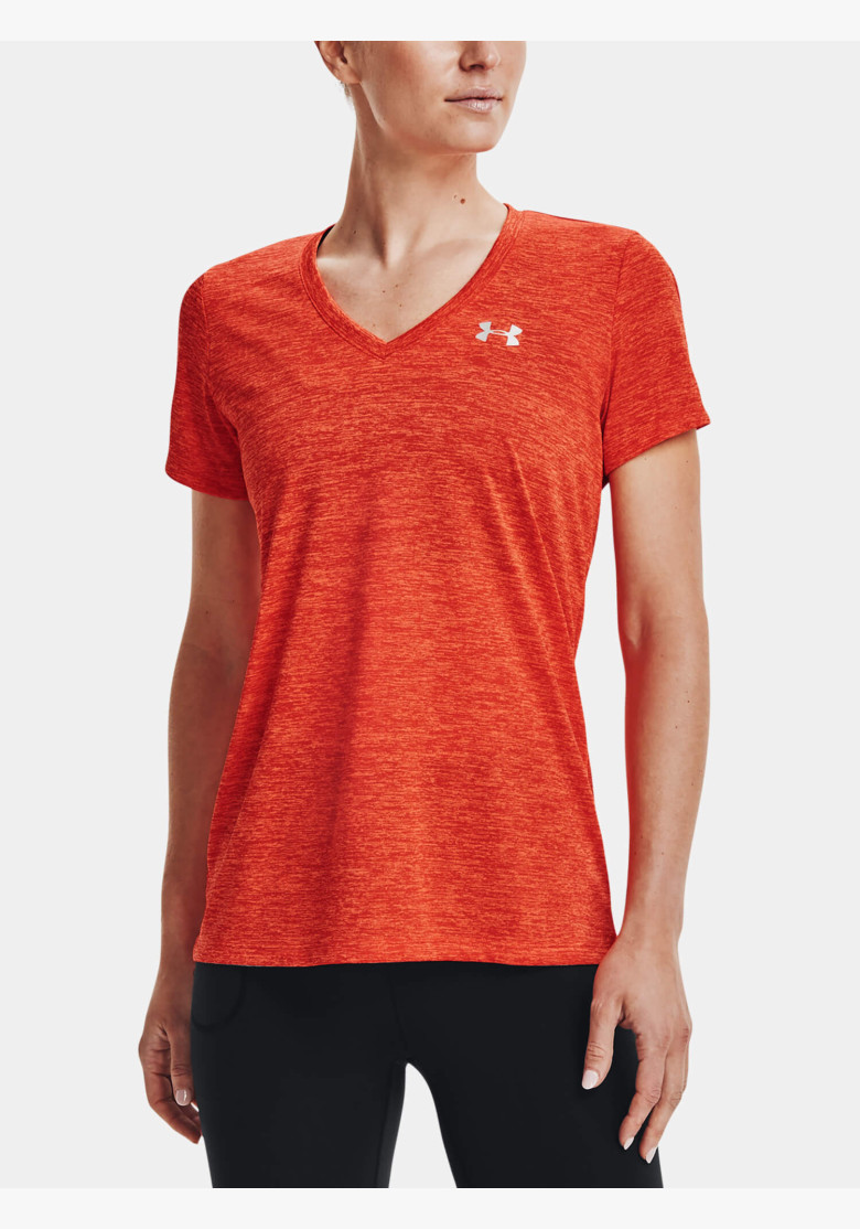 Tričko Under Armour Tech SSV Twist Dark Orange