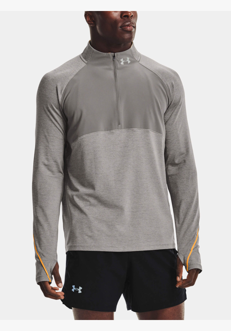 Tričko Under Armour UA Qualifier Run 2.0 1/2 Zip Gray