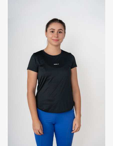 NEBBIA FIT Activewear T-shirt "Airy" with reflective logo black