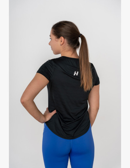 NEBBIA FIT Activewear T-shirt "Airy" with reflective logo black