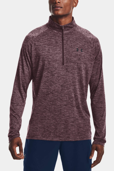 T-shirt Under Armour UA Tech 2.0 1/2 Zip Ash Plum
