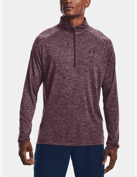 T-shirt Under Armour UA Tech 2.0 1/2 Zip Ash Plum